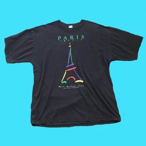 1990s L Vintage T-shirt Paris